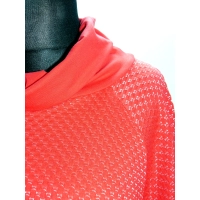 Tunika TRAPEZOWA dla puszystej - plaster miodu czerwona